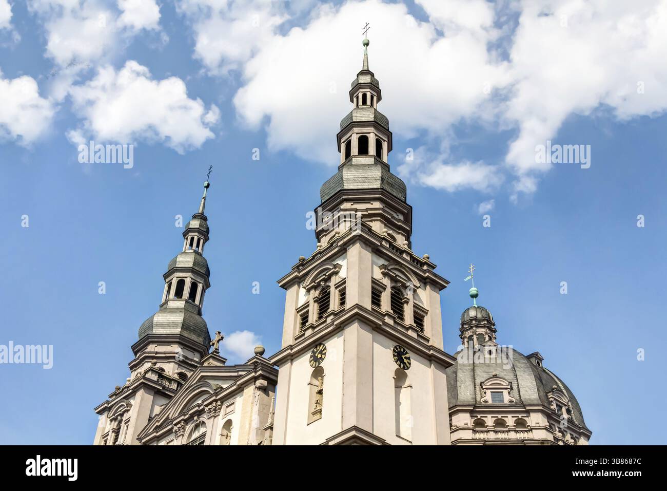 Stift Haug? Kirche a Wuerzburg, Unterfranken Foto Stock