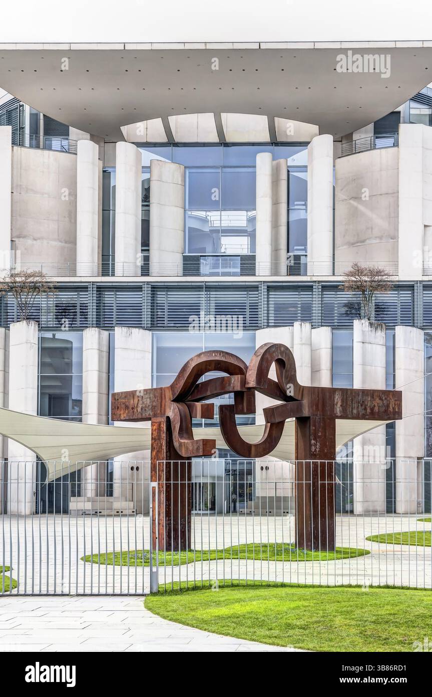 Sede del governo - Cancelleria federale tedesca a Berlino Foto Stock