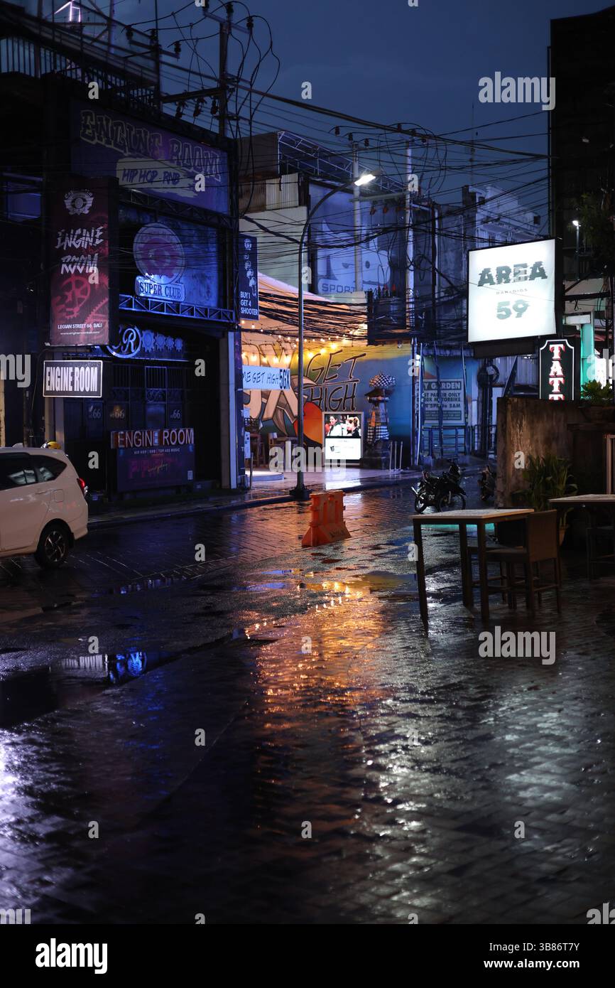 Strade di Bali, Indonesia Foto Stock