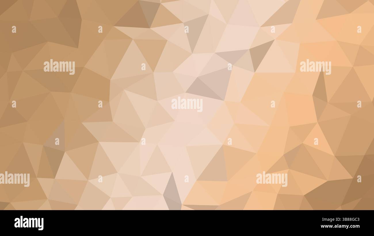 Uno sfondo astratto con triangoli. Texture beige astratta con top piramidali. Illustrazione della superficie di montagna all'ombra del marrone. Illustrazione Vettoriale