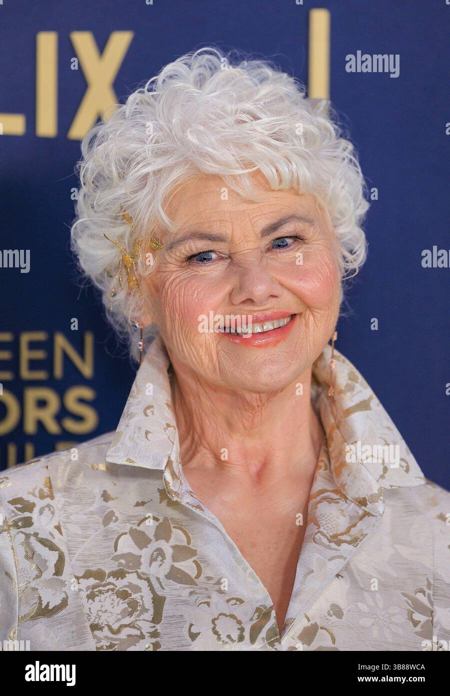 24 febbraio 2024, Los Angeles, California, USA: Annette Badland al Red carpet del 30° Annual Screen Actors Guild Awards tenutosi sabato 24 febbraio 2024 allo Shrine Auditorium di Los Angeles in California. JAVIER ROJAS/PI (immagine di credito: © PI via ZUMA Press Wire) Foto Stock