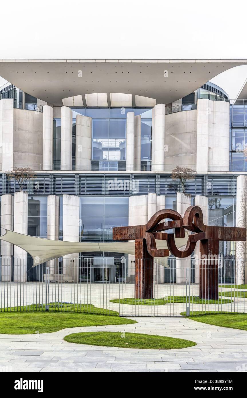 Sede del governo - Cancelleria federale tedesca a Berlino Foto Stock