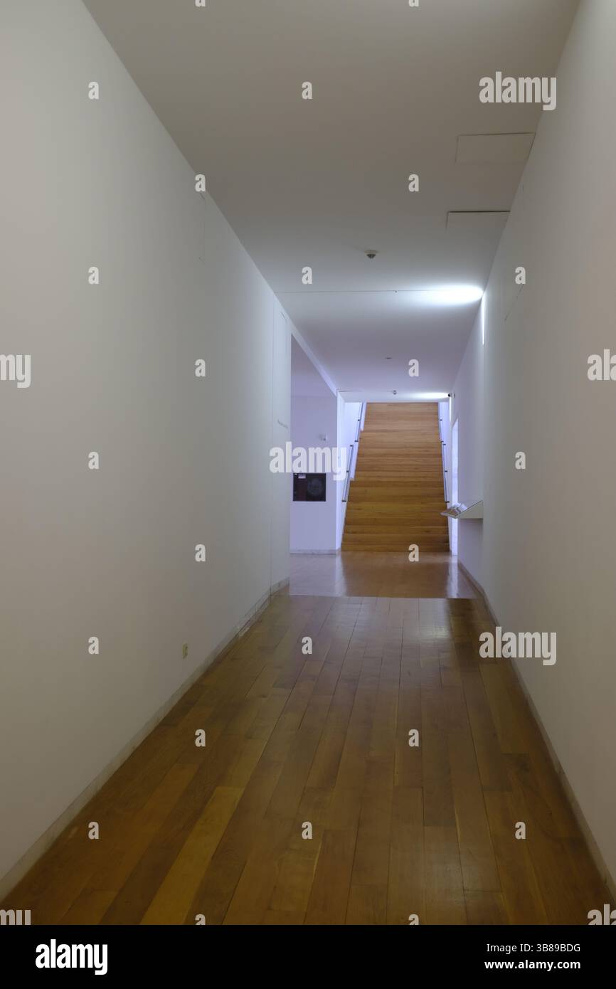 Centro Gallego de Arte Contemporaneo (CGAC) a Santiago de Compostela in Spagna. Di Alvaro Siza Vieira Foto Stock