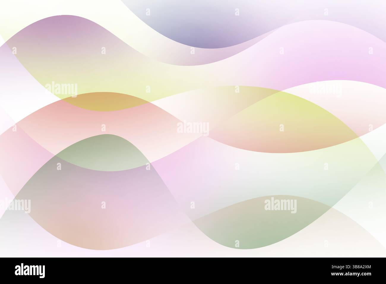 Sfondo formato da forme sinusoidali colorate Foto Stock