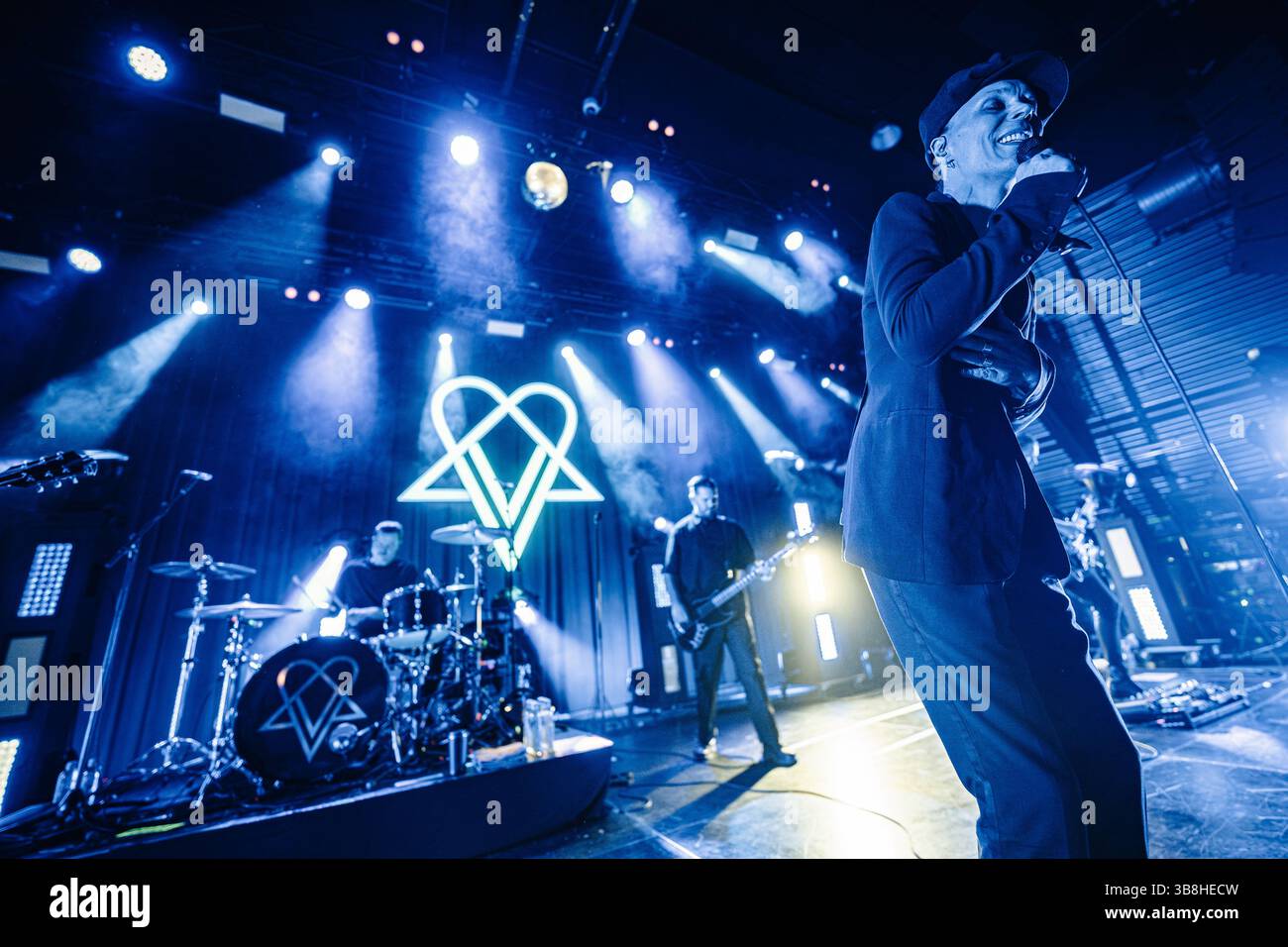 30 aprile 2024, Copenaghen, Copenaghen, Danimarca: Copenaghen, Danimarca. 30 aprile 2024. La cantante e musicista finlandese Ville Valo esegue un concerto dal vivo durante l'Amager Bio di Copenaghen. (Immagine di credito: © Nikolaj Bransholm/Gonzales foto tramite ZUMA Press) Foto Stock