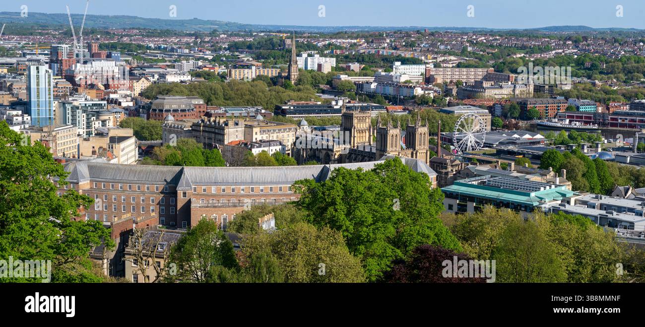 Immagine panoramica dello skyline di Bristol Foto Stock