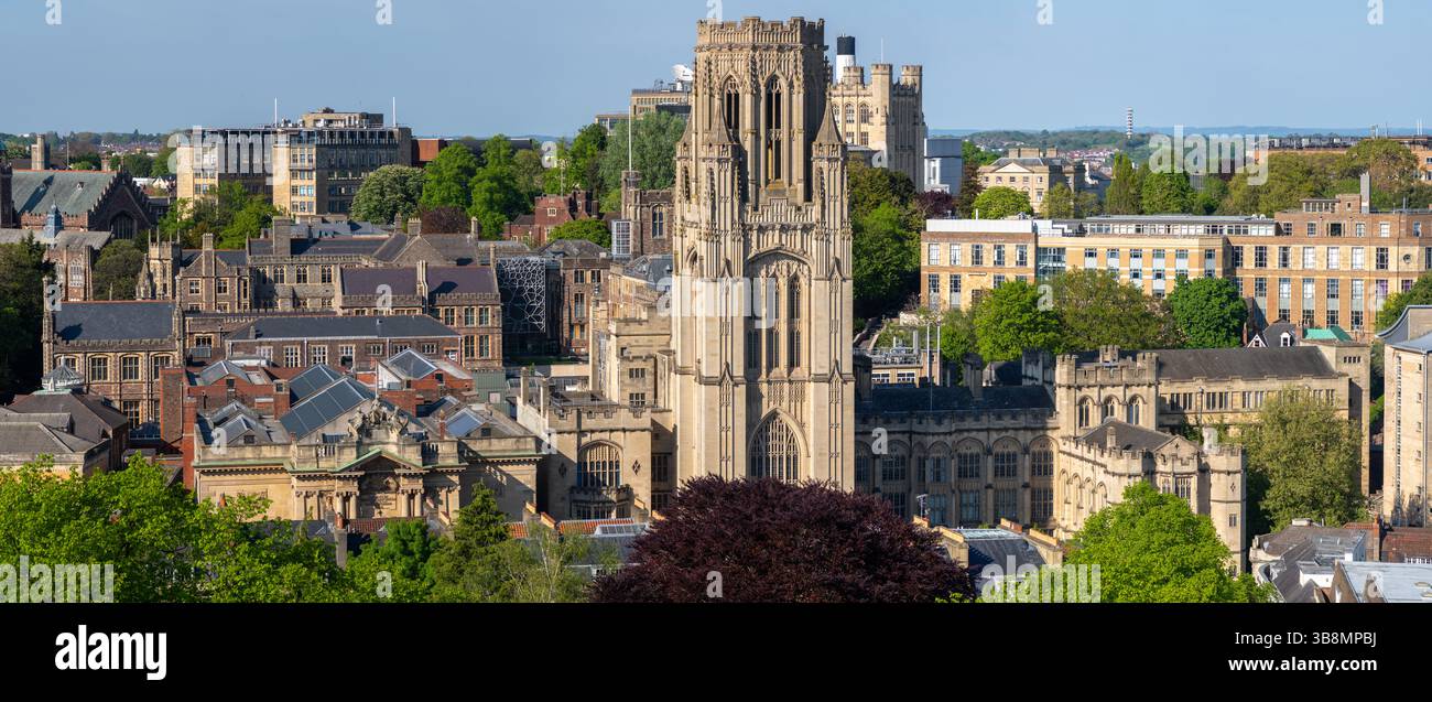 Immagine panoramica dello skyline di Bristol Foto Stock