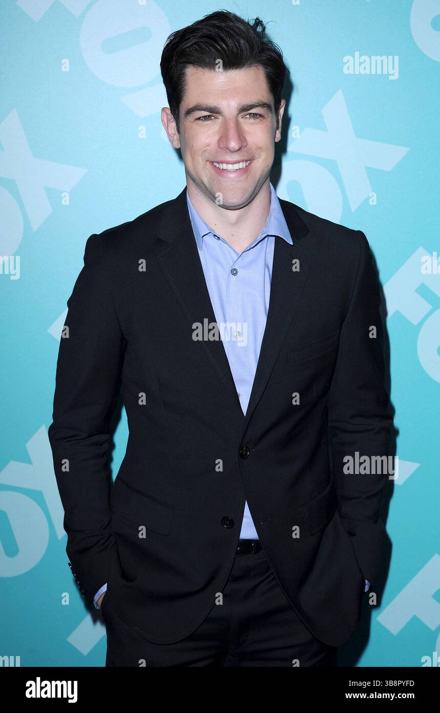 Max Greenfield al FOX 2013 Programming Presentation Post-Party al Wollman Rink a Central Park, New York City - 13 maggio 2013 Foto Stock