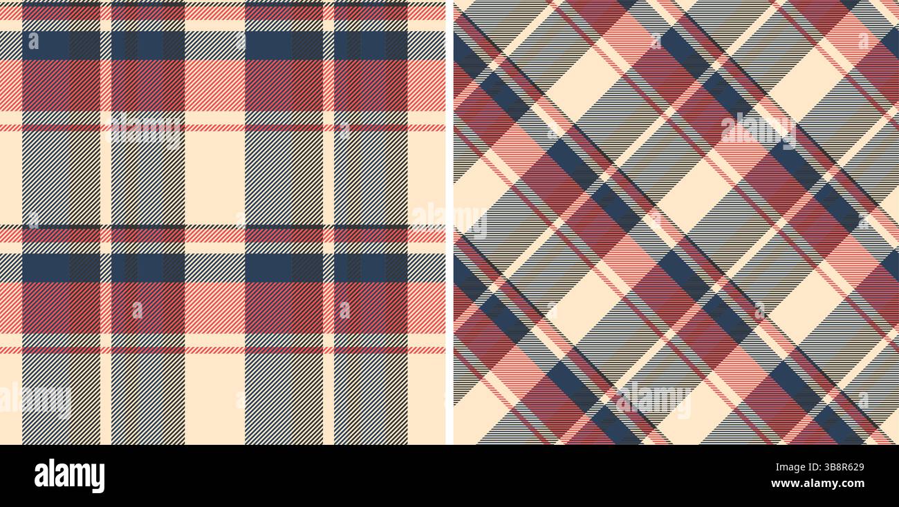 Tessuto con motivo a quadri e motivo a trama con un tessuto in tartan senza cuciture. Impostare i colori spaziali. Il campo da golf è il must per il golf. Illustrazione Vettoriale