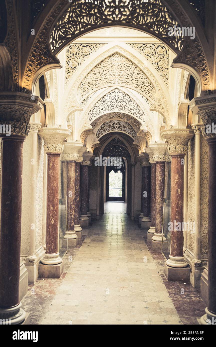 All'interno del Palazzo di Monserrate Foto Stock