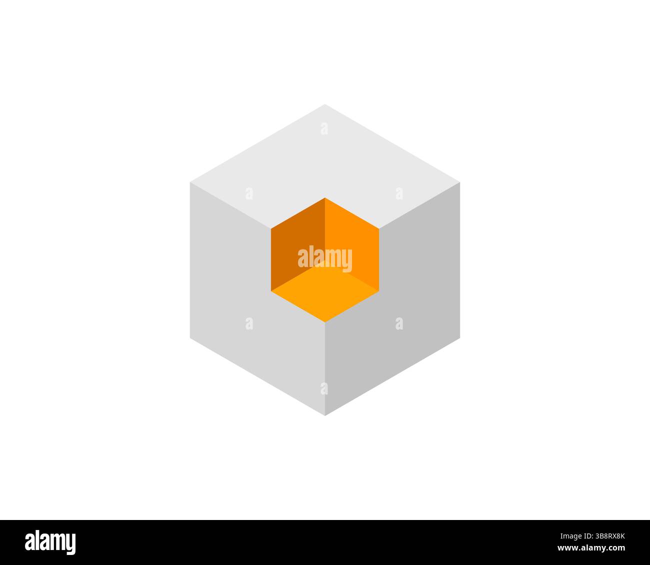 Cubo isometrico astratto con un nucleo interno vibrante. Rappresenta il potenziale, l'innovazione o il valore nascosto. Ideale per tecnologie, aziende e design conc Illustrazione Vettoriale Cubo isometrico astratto con un nucleo interno vibrante. Rappresenta il potenziale, l'innovazione o il valore nascosto. Ideale per tecnologie, aziende e design conc Illustrazione Vettoriale