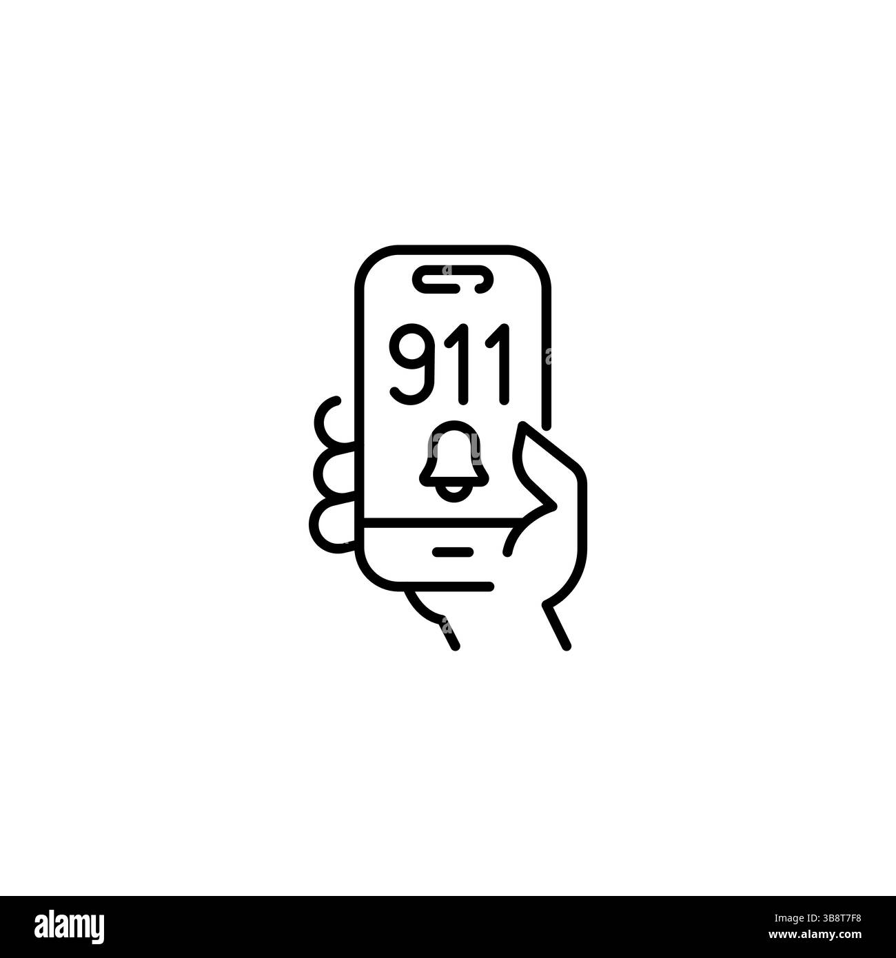 Icona chiamata di emergenza Illustrazione Vettoriale