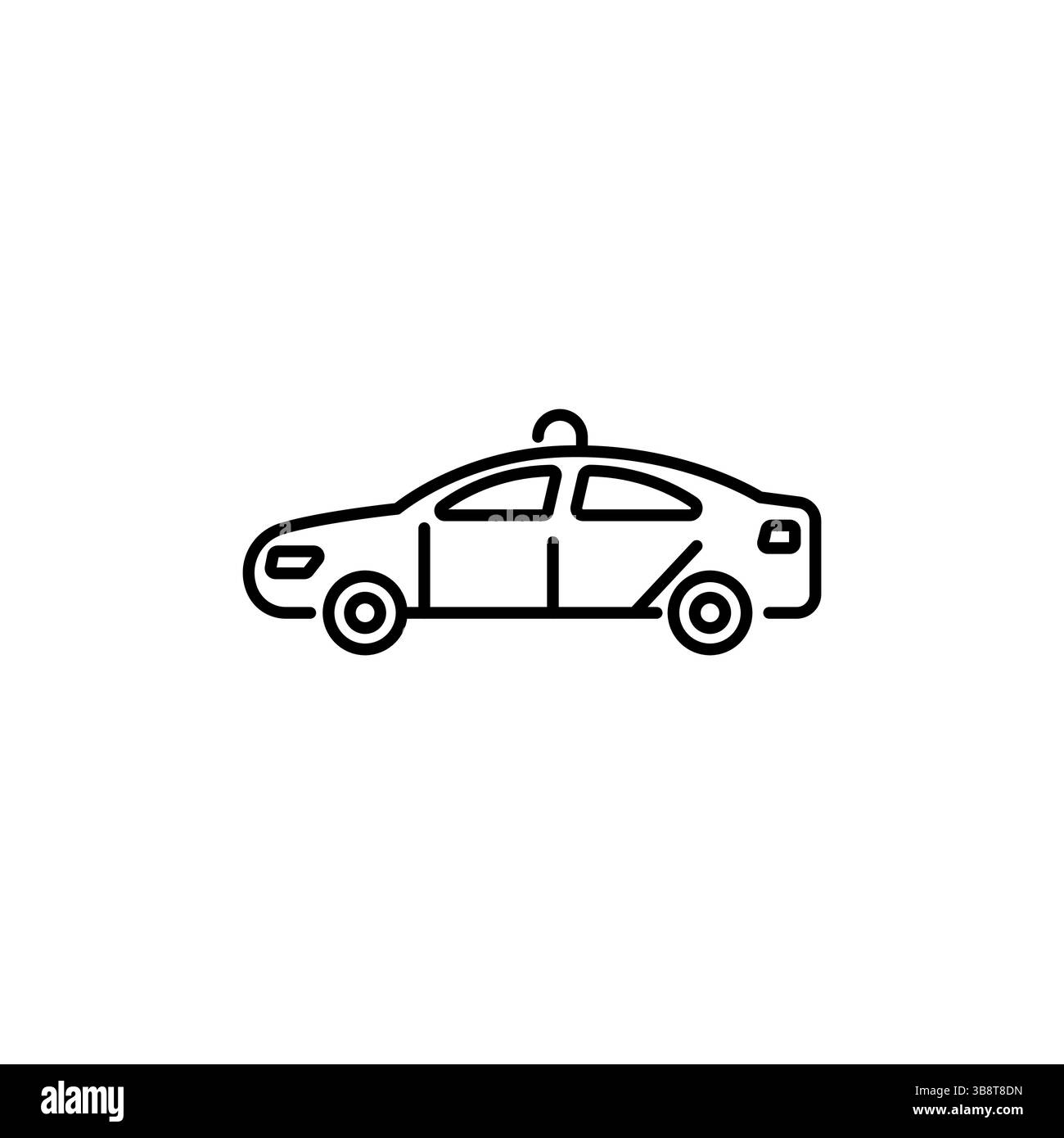 Icona dell'auto della polizia Illustrazione Vettoriale