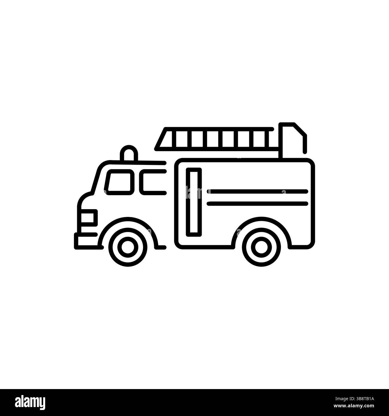 Icona camion dei pompieri Illustrazione Vettoriale