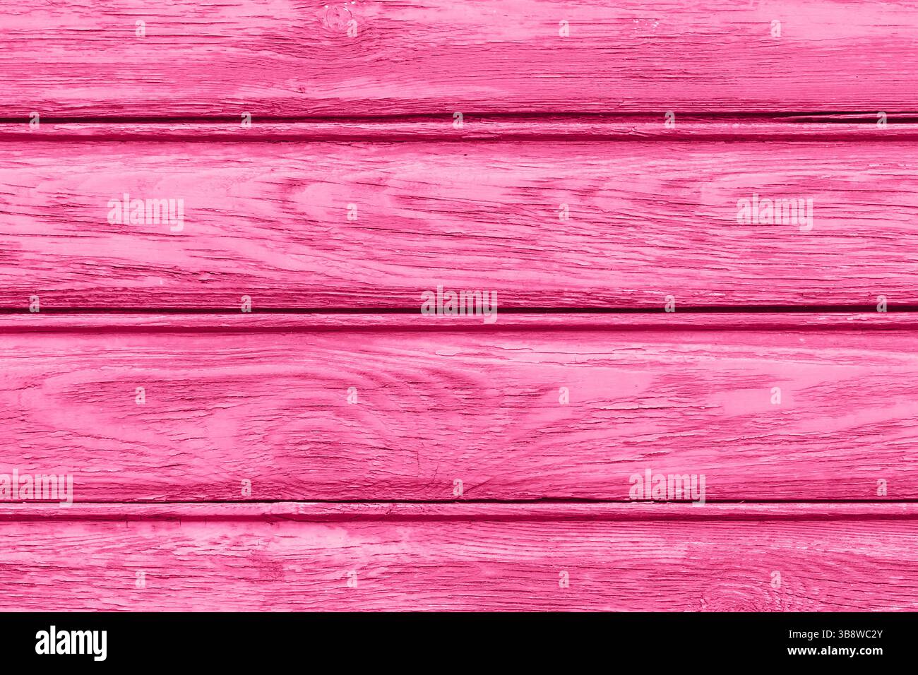 Tavole di legno rosa. Struttura in legno verniciato. Sfondo rustico colorato. Primo piano delle tavole orizzontali. Superficie pastello morbida. Stile shabby chic. Foto Stock