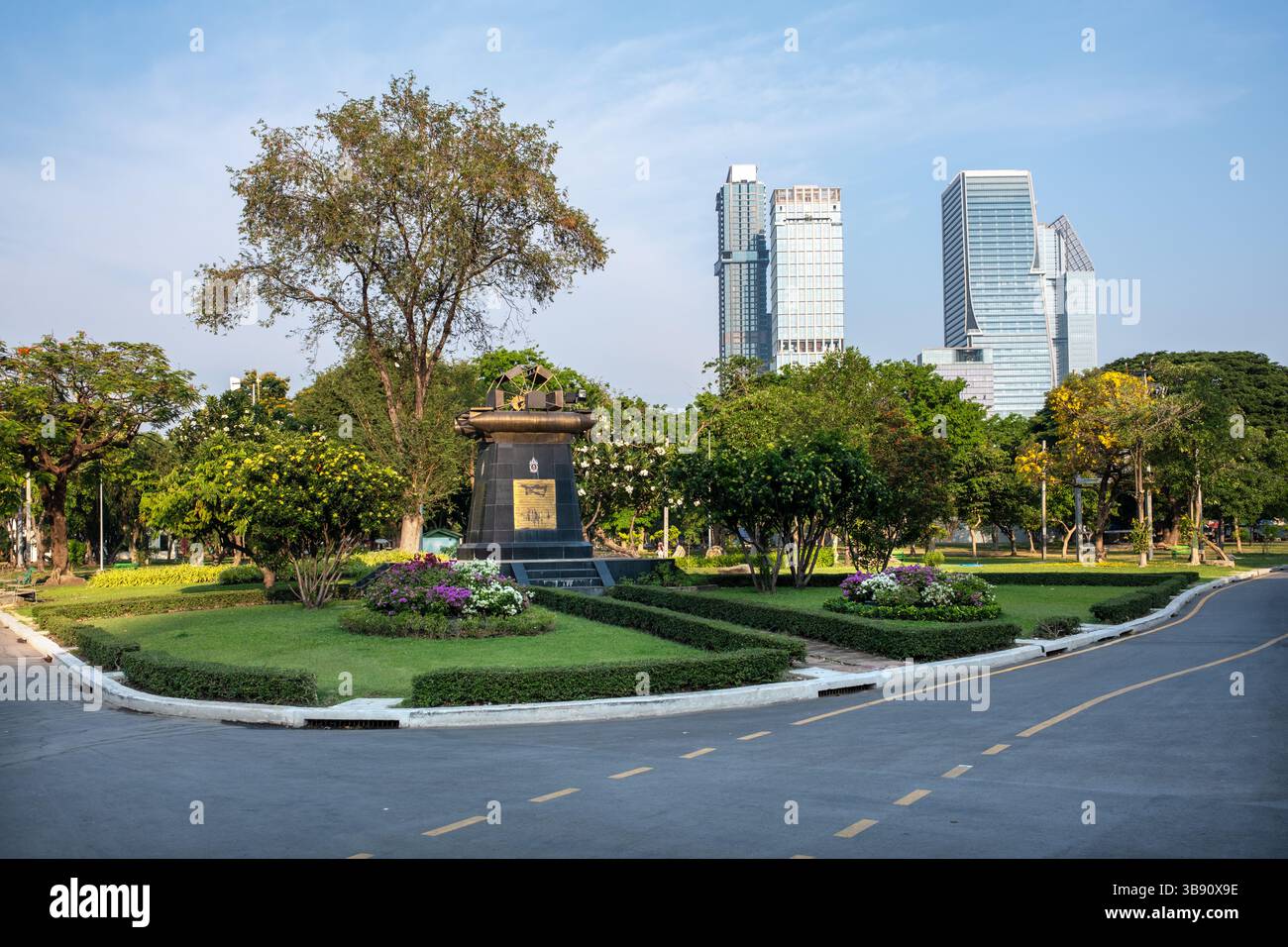 Il Lumphini Park Bangkok in Thailandia Foto Stock