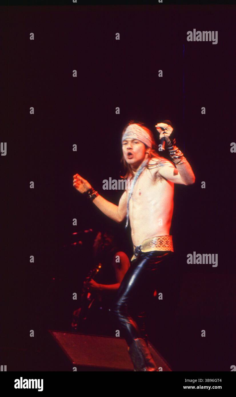 Lakeland, Florida, Stati Uniti:GUNS-N-ROSES AXL ROSE apertura del Motley Crue-Lakeland Civic Center-novembre 24,1987 (immagine di credito: © Christopher Helton via ZUMA Press Wire) Foto Stock Lakeland, Florida, Stati Uniti:GUNS-N-ROSES AXL ROSE apertura del Motley Crue-Lakeland Civic Center-novembre 24,1987 (immagine di credito: © Christopher Helton via ZUMA Press Wire) Foto Stock