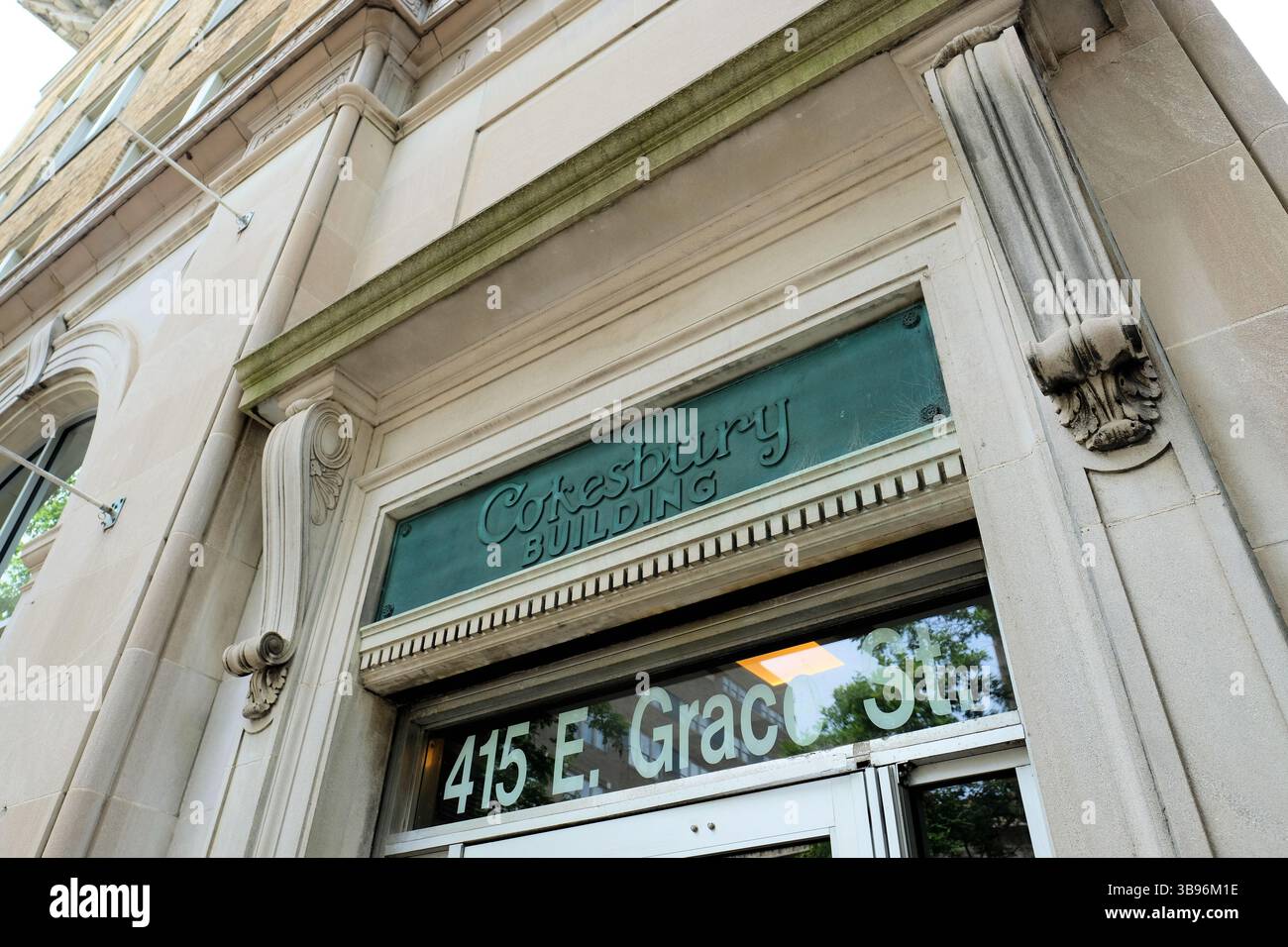 Cokesbury Building, originariamente costruito come Methodist Publishing House nel 1921 a Richmond, Virginia; Grace Street Commercial Historic District. Foto Stock