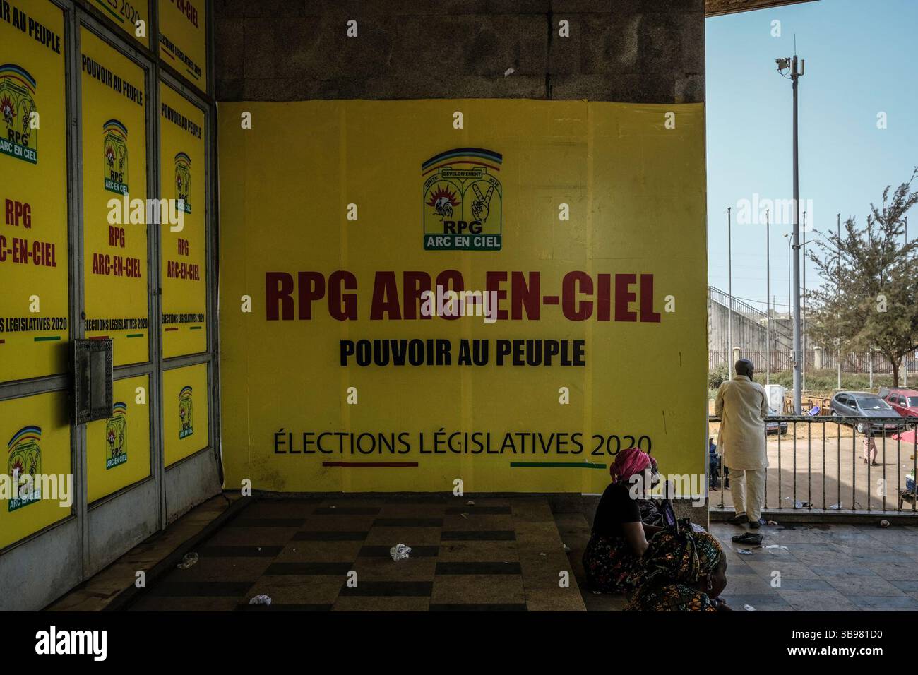 29 febbraio 2020, Conakry, Conakry, Guinea: Le elezioni legislative in Guinea si svolgono il 1° marzo 2020, la capitale Conakry si sta preparando per queste elezioni. (Immagine di credito: © Sadak Souici/ZUMA Press Wire) Foto Stock