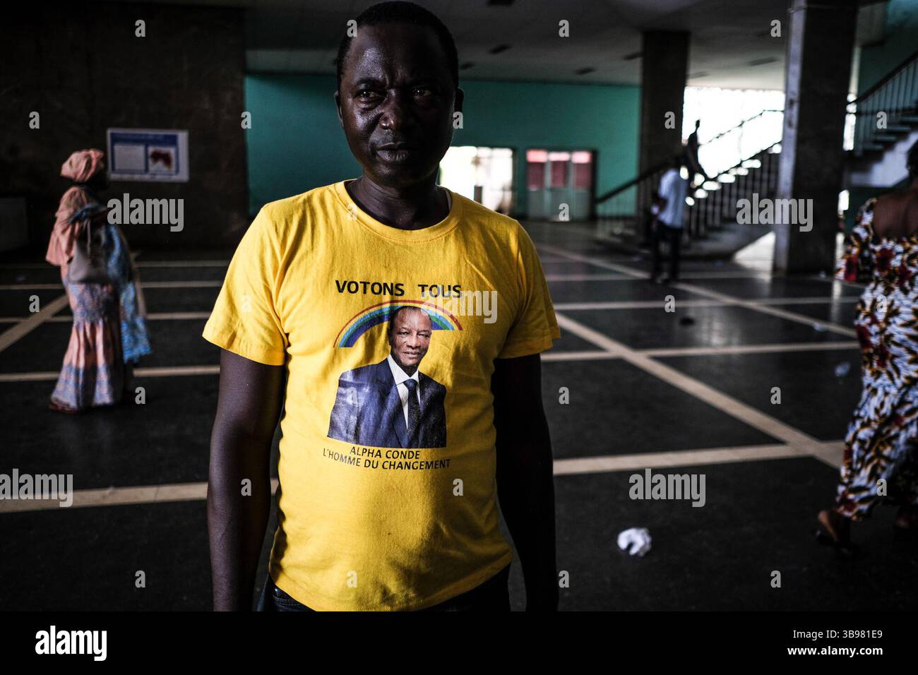 29 febbraio 2020, Conakry, Conakry, Guinea: Le elezioni legislative in Guinea si svolgono il 1° marzo 2020, la capitale Conakry si sta preparando per queste elezioni. (Immagine di credito: © Sadak Souici/ZUMA Press Wire) Foto Stock