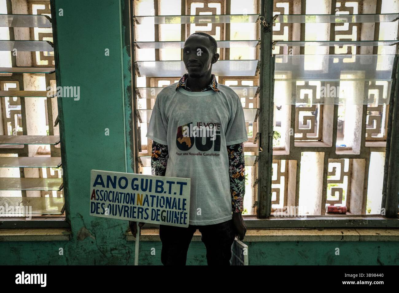 29 febbraio 2020, Conakry, Conakry, Guinea: Le elezioni legislative in Guinea si svolgono il 1° marzo 2020, la capitale Conakry si sta preparando per queste elezioni. (Immagine di credito: © Sadak Souici/ZUMA Press Wire) Foto Stock