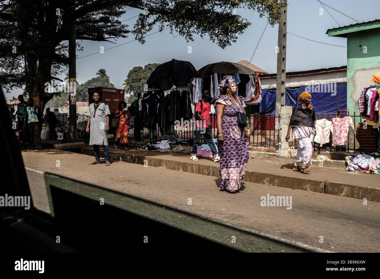 29 febbraio 2020, Conakry, Conakry, Guinea: Le elezioni legislative in Guinea si svolgono il 1° marzo 2020, la capitale Conakry si sta preparando per queste elezioni. (Immagine di credito: © Sadak Souici/ZUMA Press Wire) Foto Stock