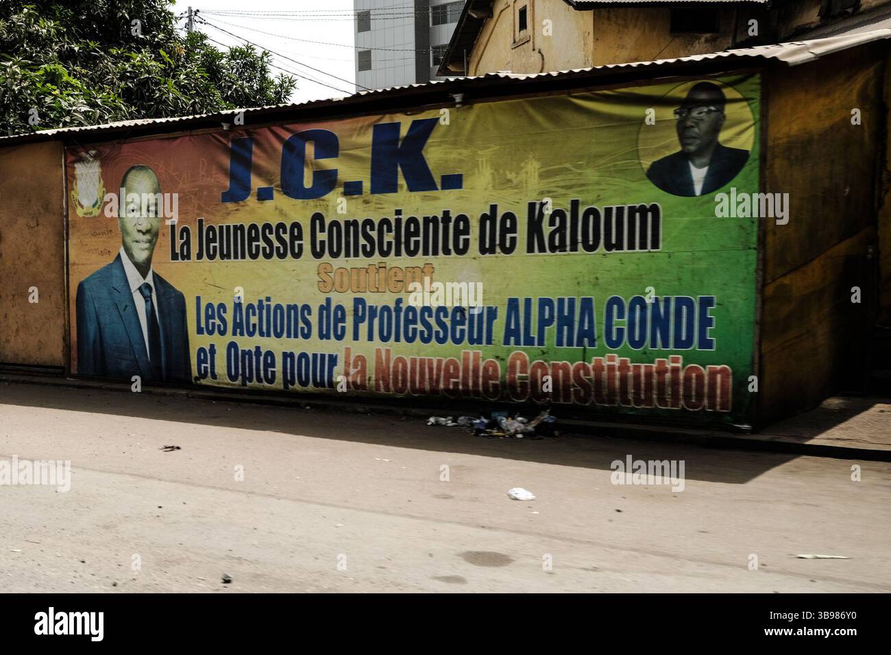 29 febbraio 2020, Conakry, Conakry, Guinea: Le elezioni legislative in Guinea si svolgono il 1° marzo 2020, la capitale Conakry si sta preparando per queste elezioni. (Immagine di credito: © Sadak Souici/ZUMA Press Wire) Foto Stock