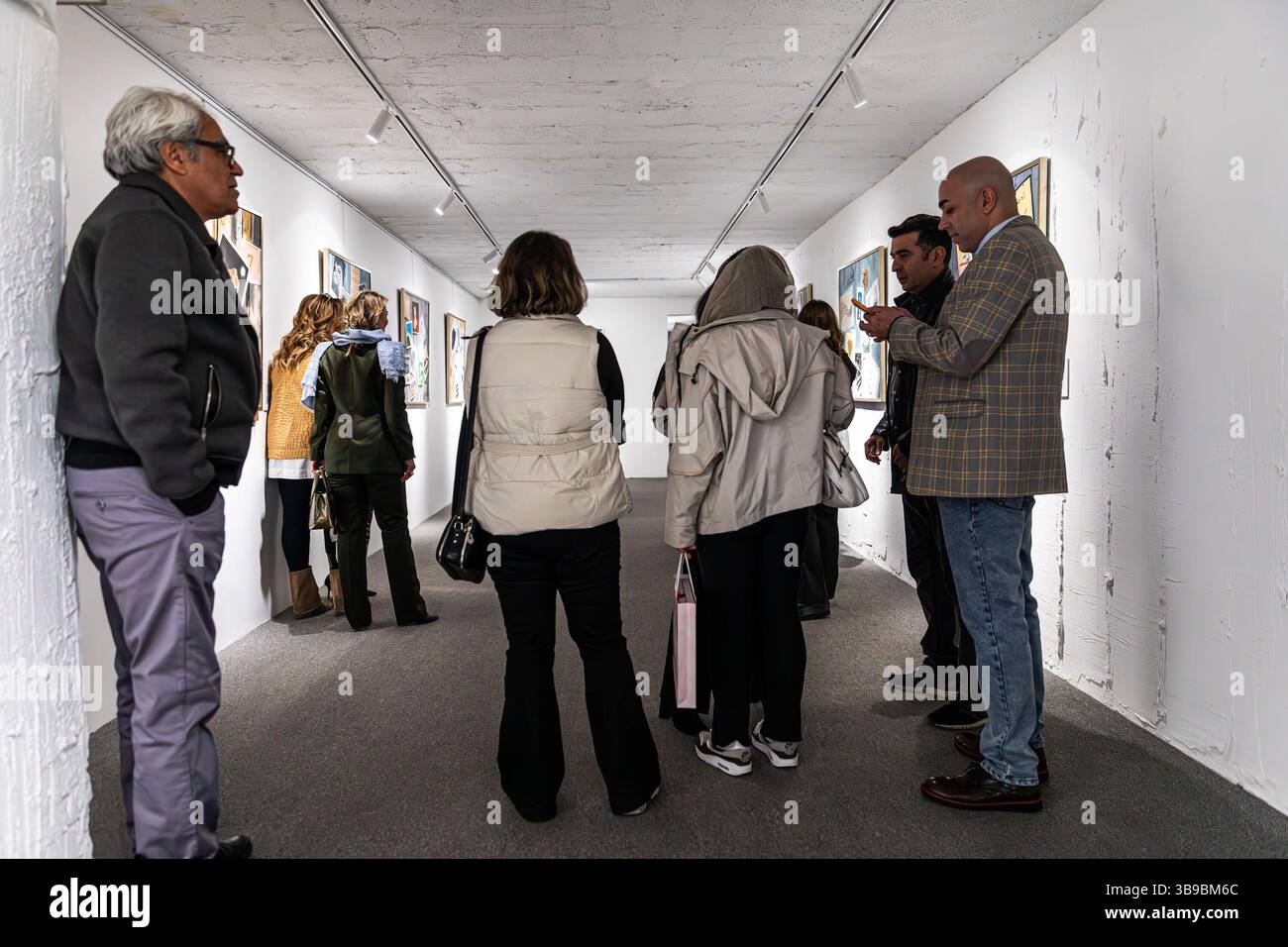 Galleria d'arte a Teheran, Iran. Foto Stock