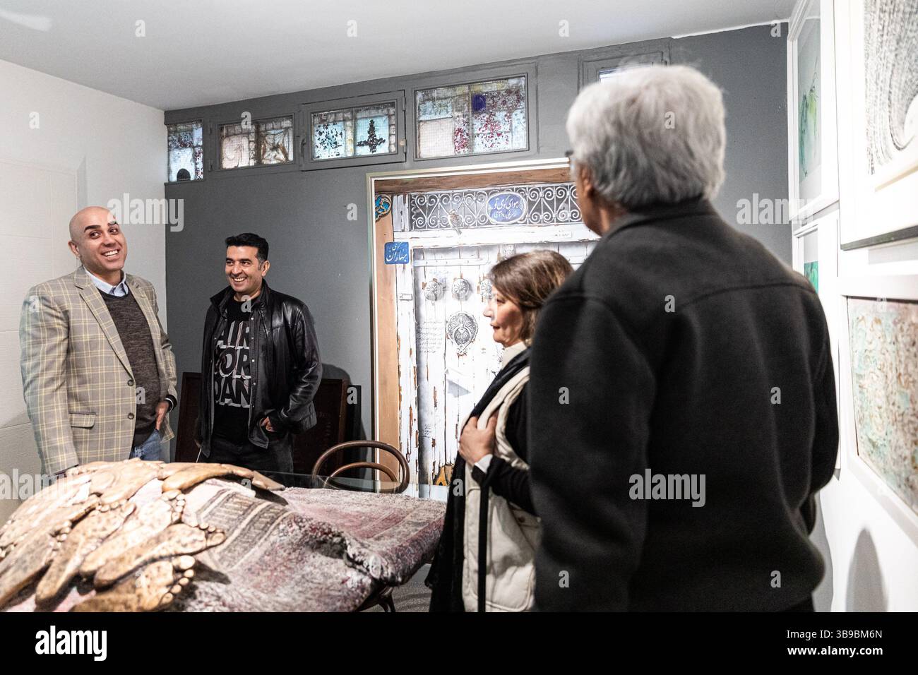 Galleria d'arte a Teheran, Iran. Foto Stock