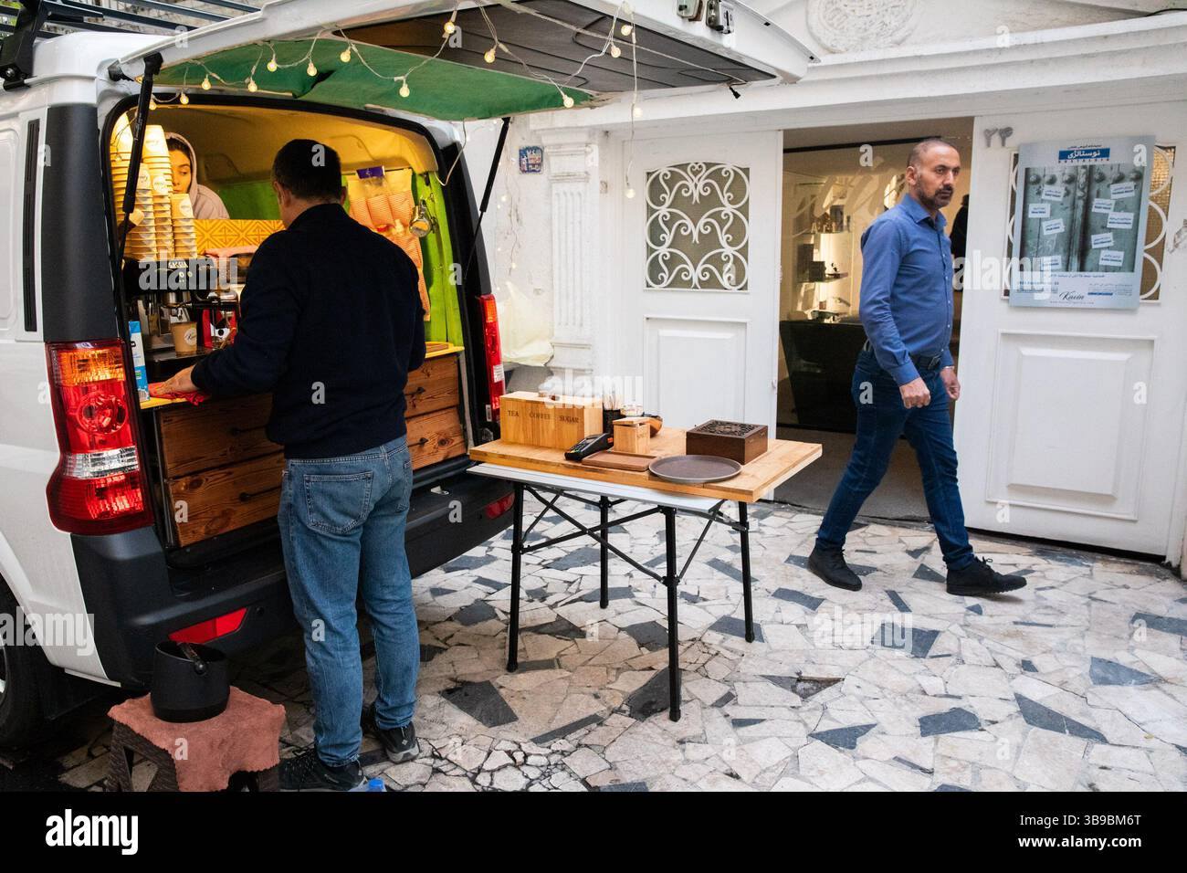 Galleria d'arte a Teheran, Iran. Foto Stock