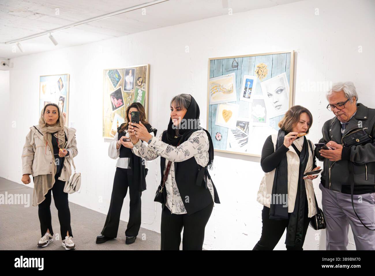 Galleria d'arte a Teheran, Iran. Foto Stock