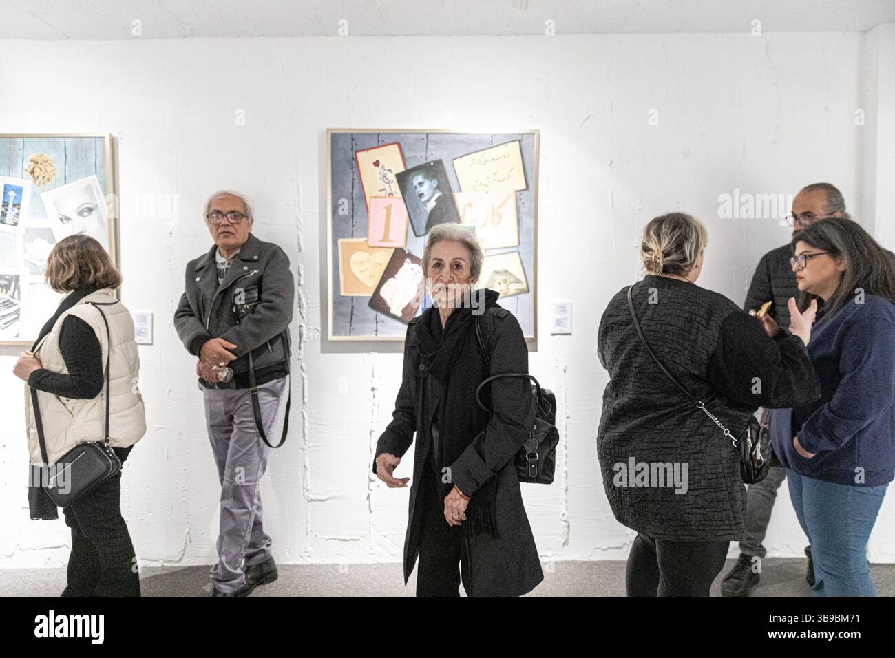 Galleria d'arte a Teheran, Iran. Foto Stock