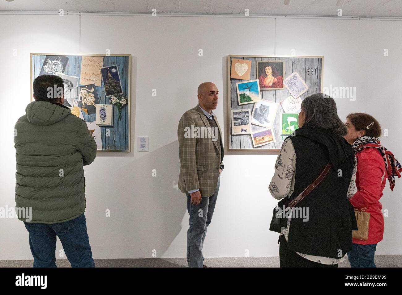 Galleria d'arte a Teheran, Iran. Foto Stock