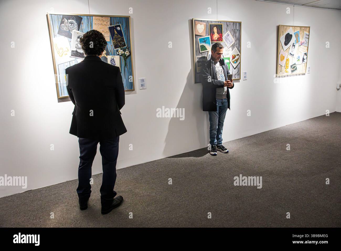 Galleria d'arte a Teheran, Iran. Foto Stock