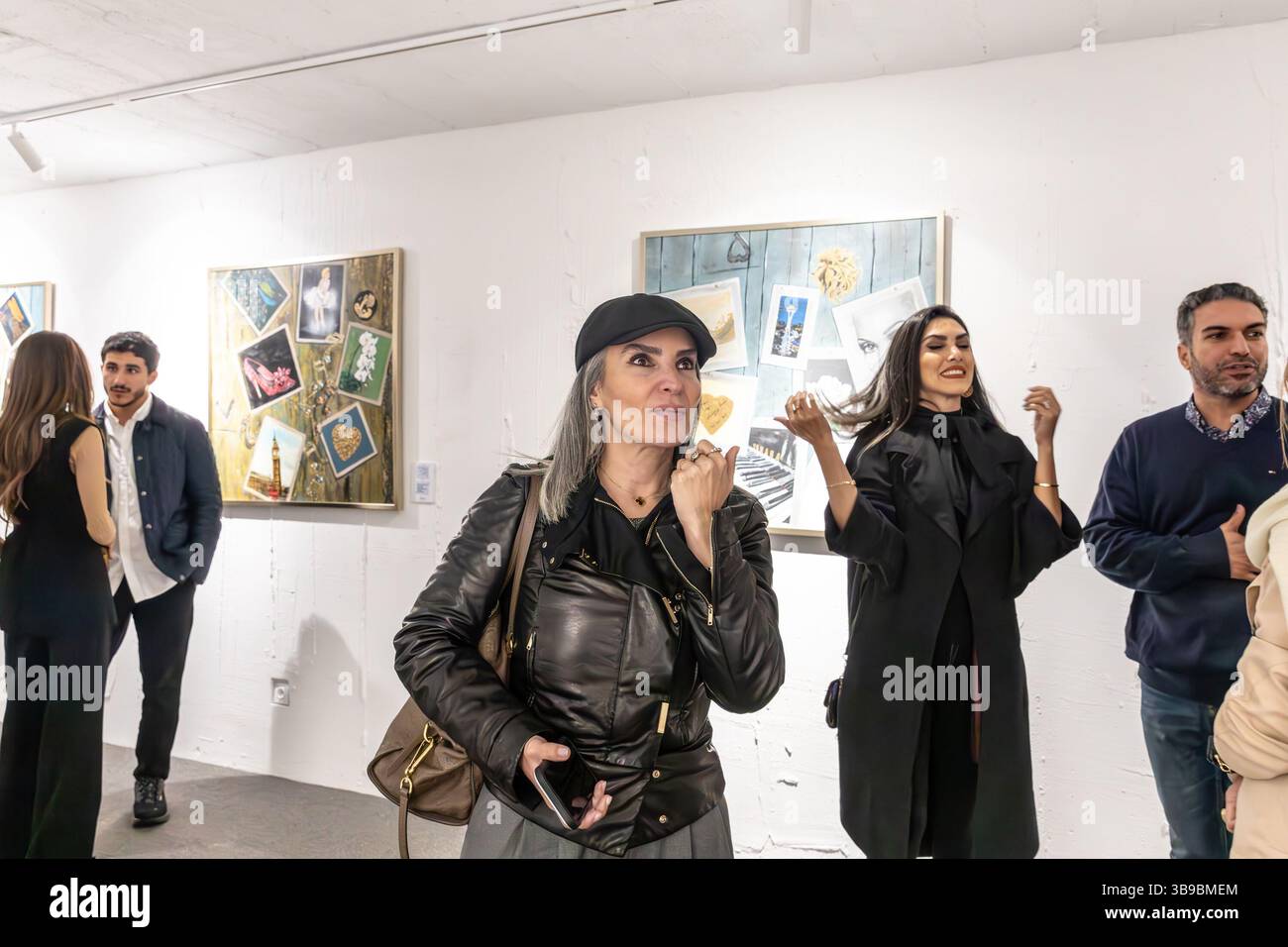 Galleria d'arte a Teheran, Iran. Foto Stock