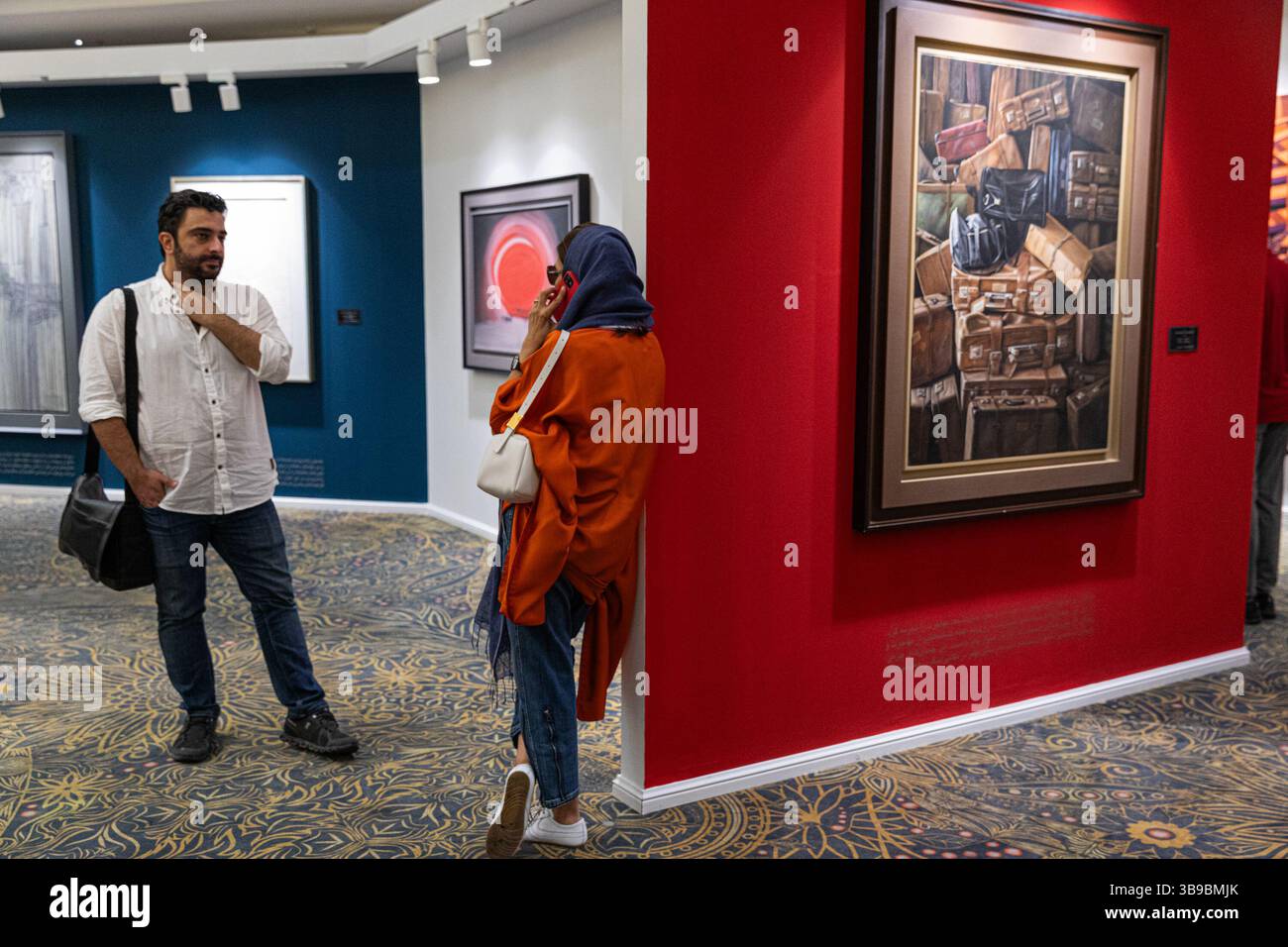Galleria d'arte a Teheran, Iran. Foto Stock