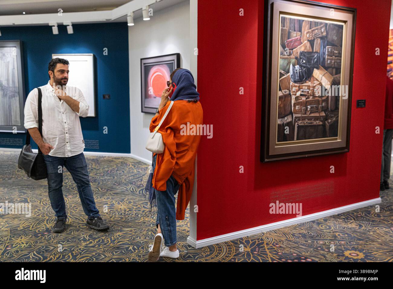 Galleria d'arte a Teheran, Iran. Foto Stock