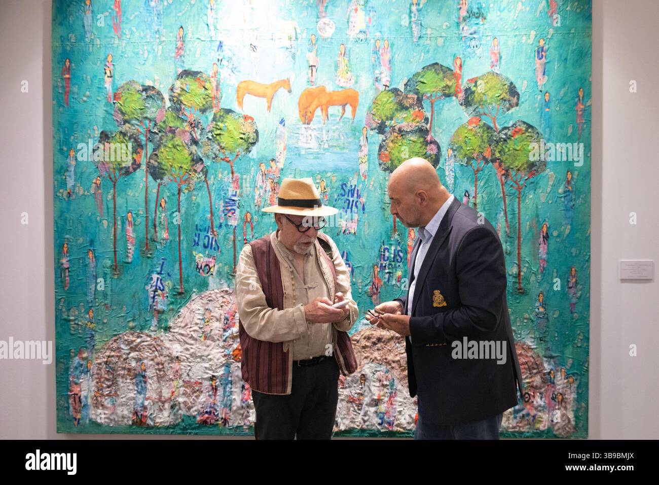 Galleria d'arte a Teheran, Iran. Foto Stock