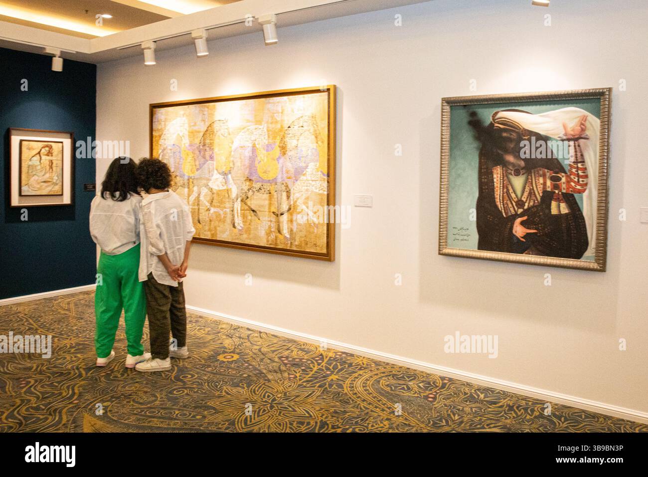 Galleria d'arte a Teheran, Iran. Foto Stock