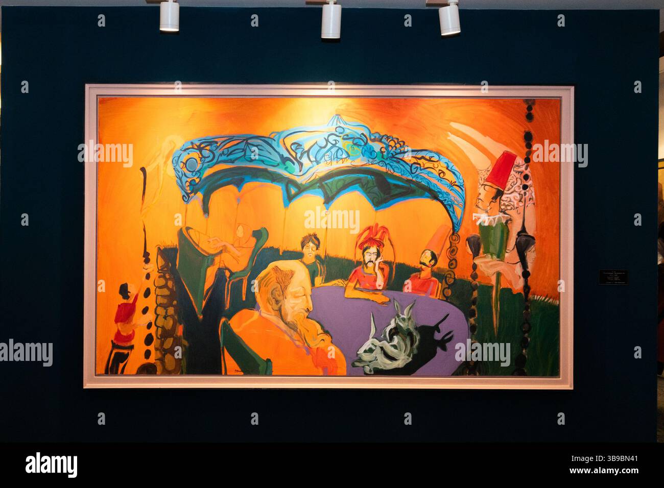 Galleria d'arte a Teheran, Iran. Foto Stock