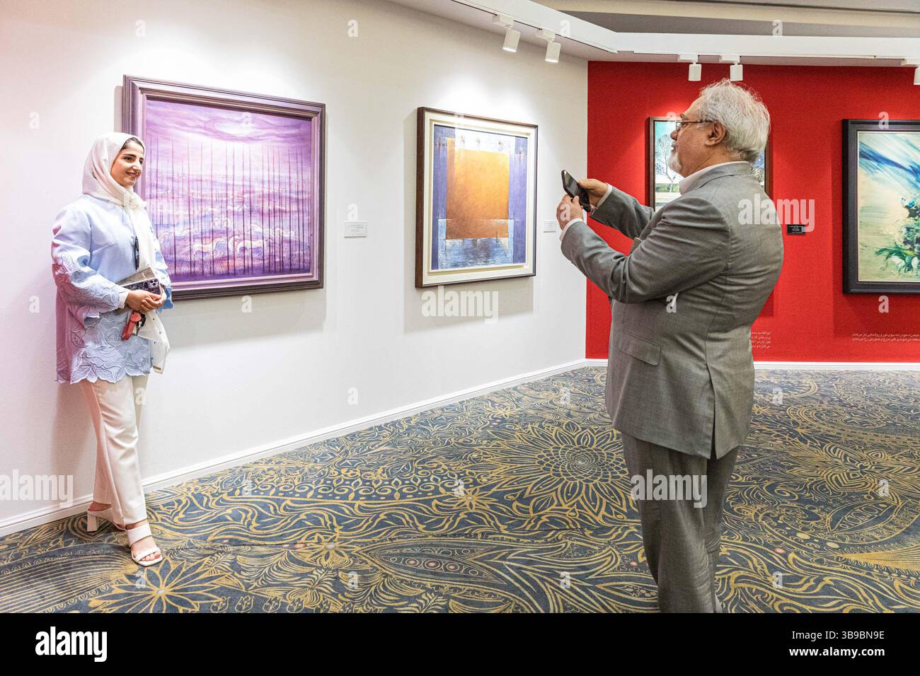 Galleria d'arte a Teheran, Iran. Foto Stock