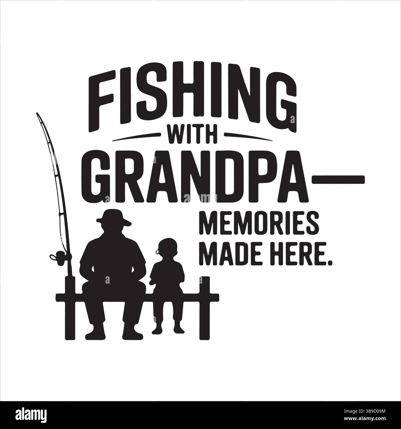 Design svg per la pesca Illustrazione Vettoriale