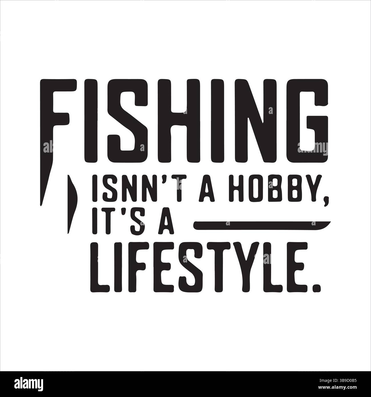 Design svg per la pesca Illustrazione Vettoriale
