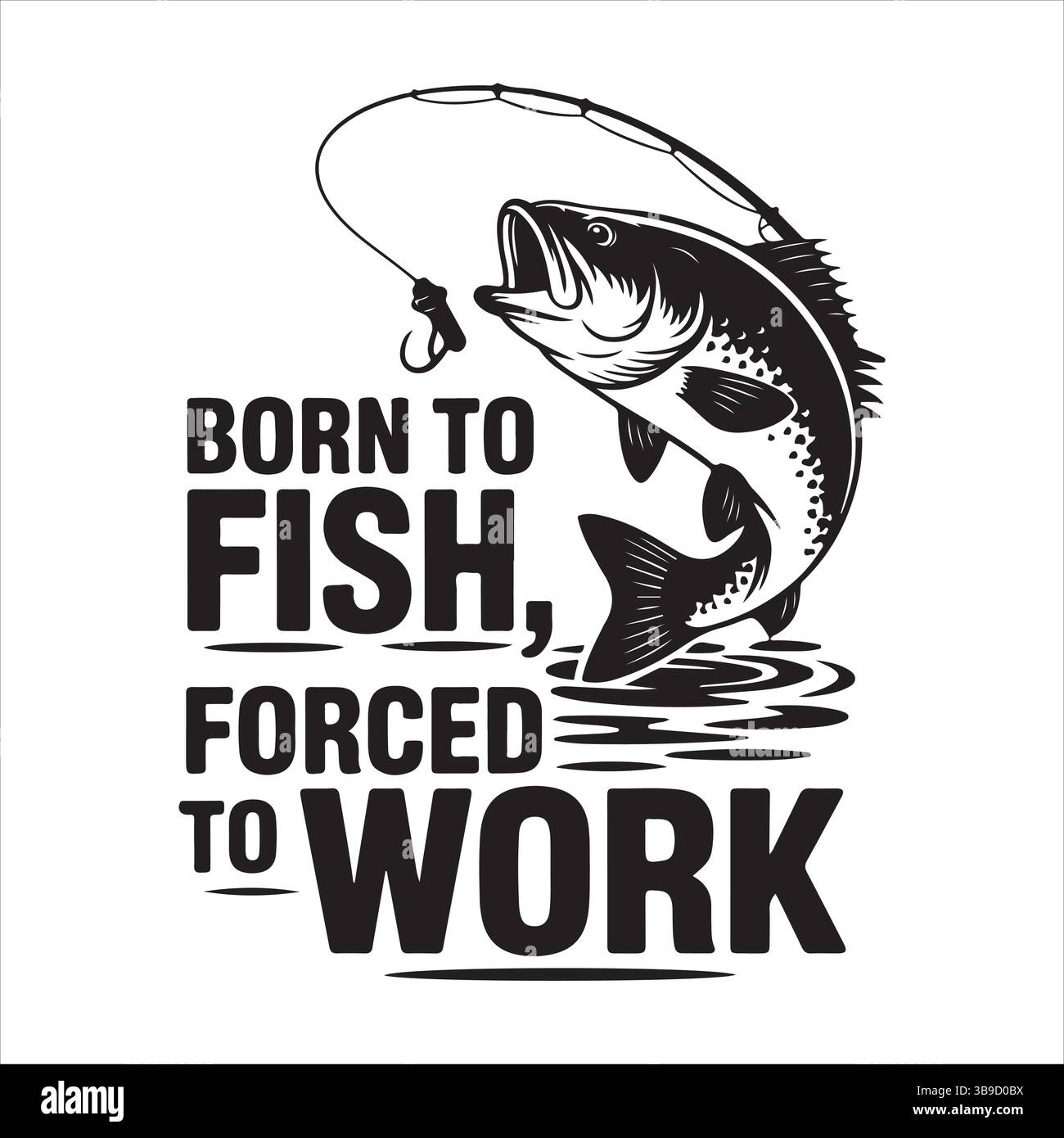 Design svg per la pesca Illustrazione Vettoriale