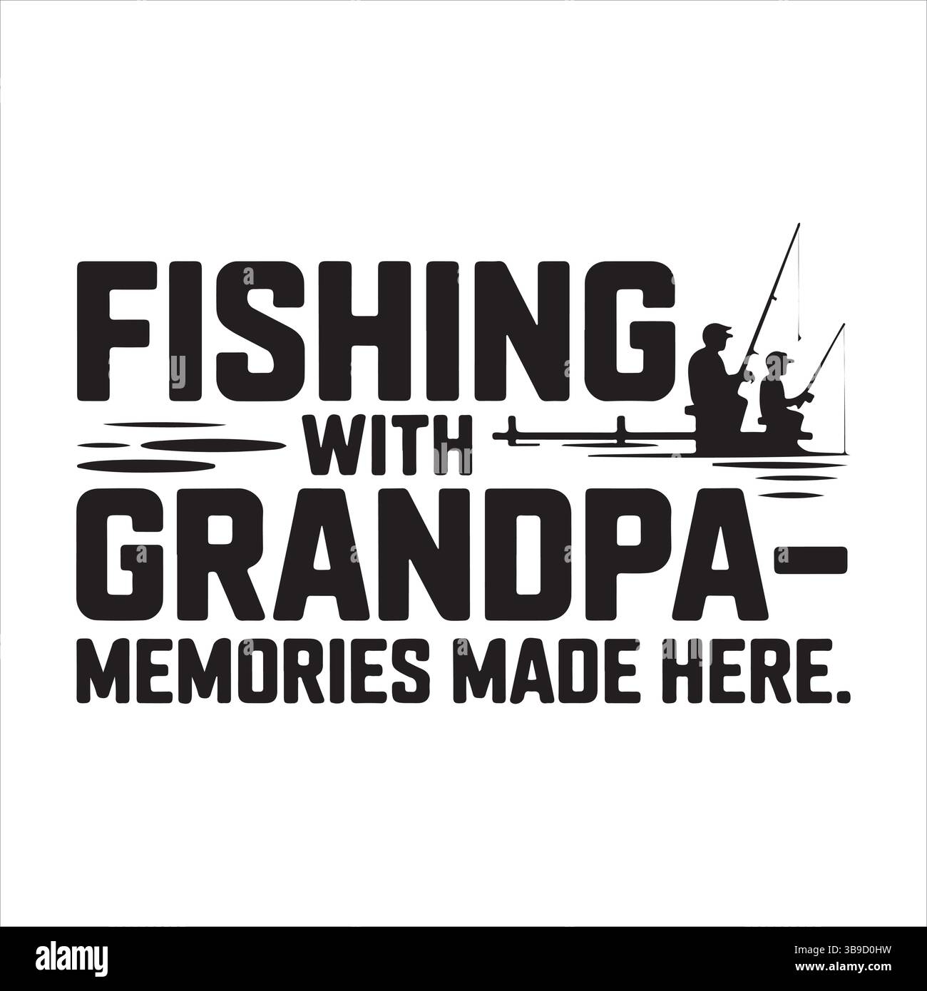 Design svg per la pesca Illustrazione Vettoriale
