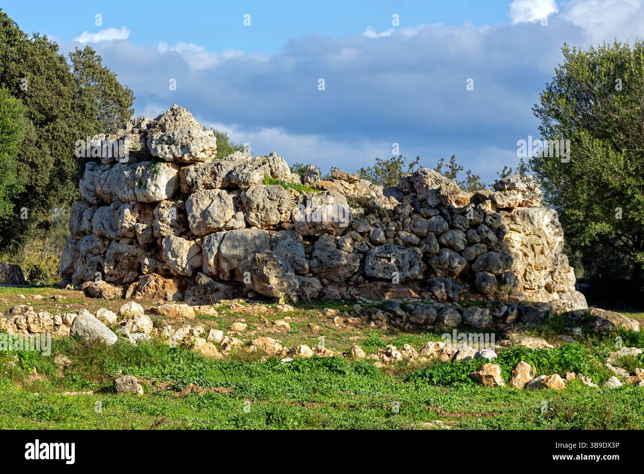 Sito archeologico Racons.Llubi.Isola di Mallorca.Spagna Foto Stock