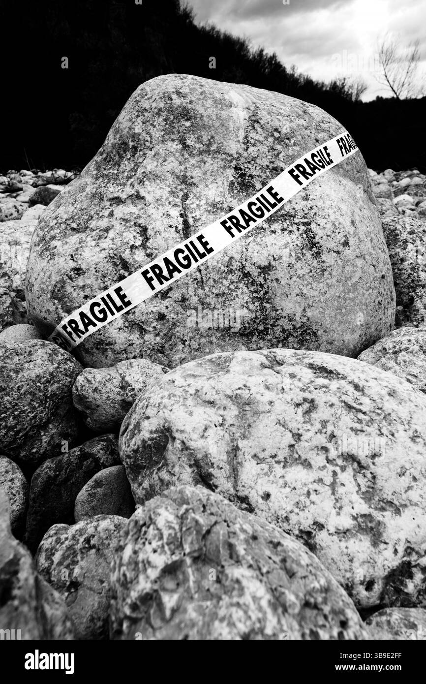 Pietra fragile Foto Stock