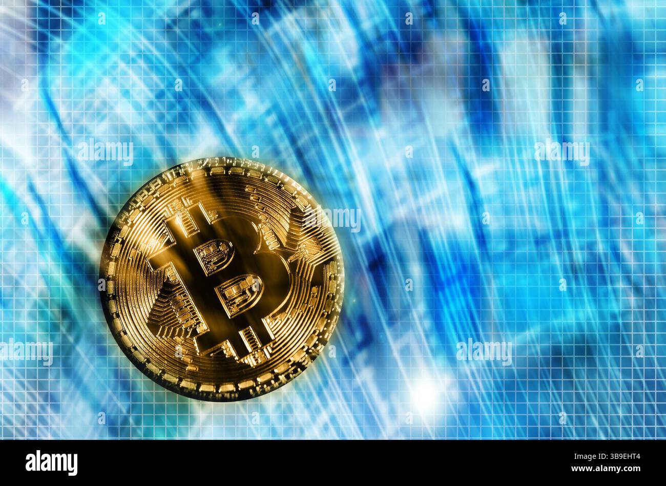 Bitcoin cryptocurrency concept Foto Stock