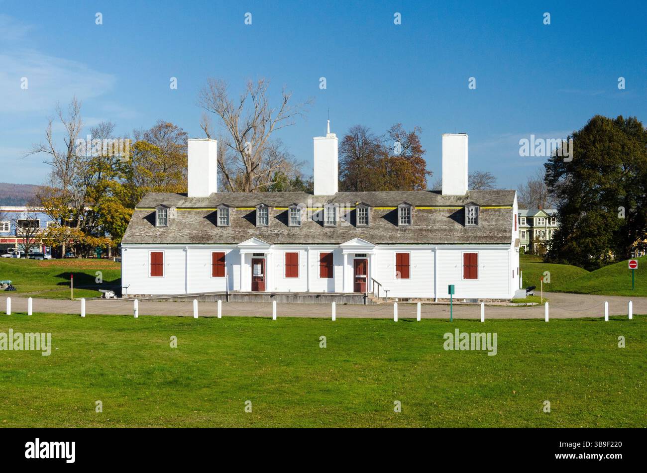 Edificio principale Fort Anne, sito storico nazionale di Annapolis Royal Foto Stock