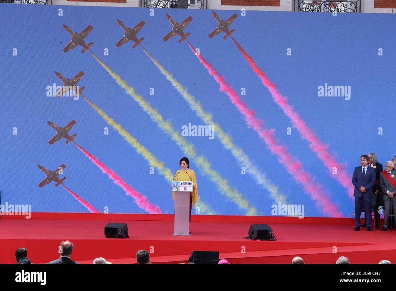 Madrid, 2 maggio 2025. La cerimonia di premiazione della medaglia del 2 maggio, giornata CAM, si è tenuta presso la sede della Comunità di Madrid, presieduta da Isabel Díaz Ayuso. Foto: Jaime García. ARCHDC. Crediti: Album / Archivo ABC / Jaime García Foto Stock